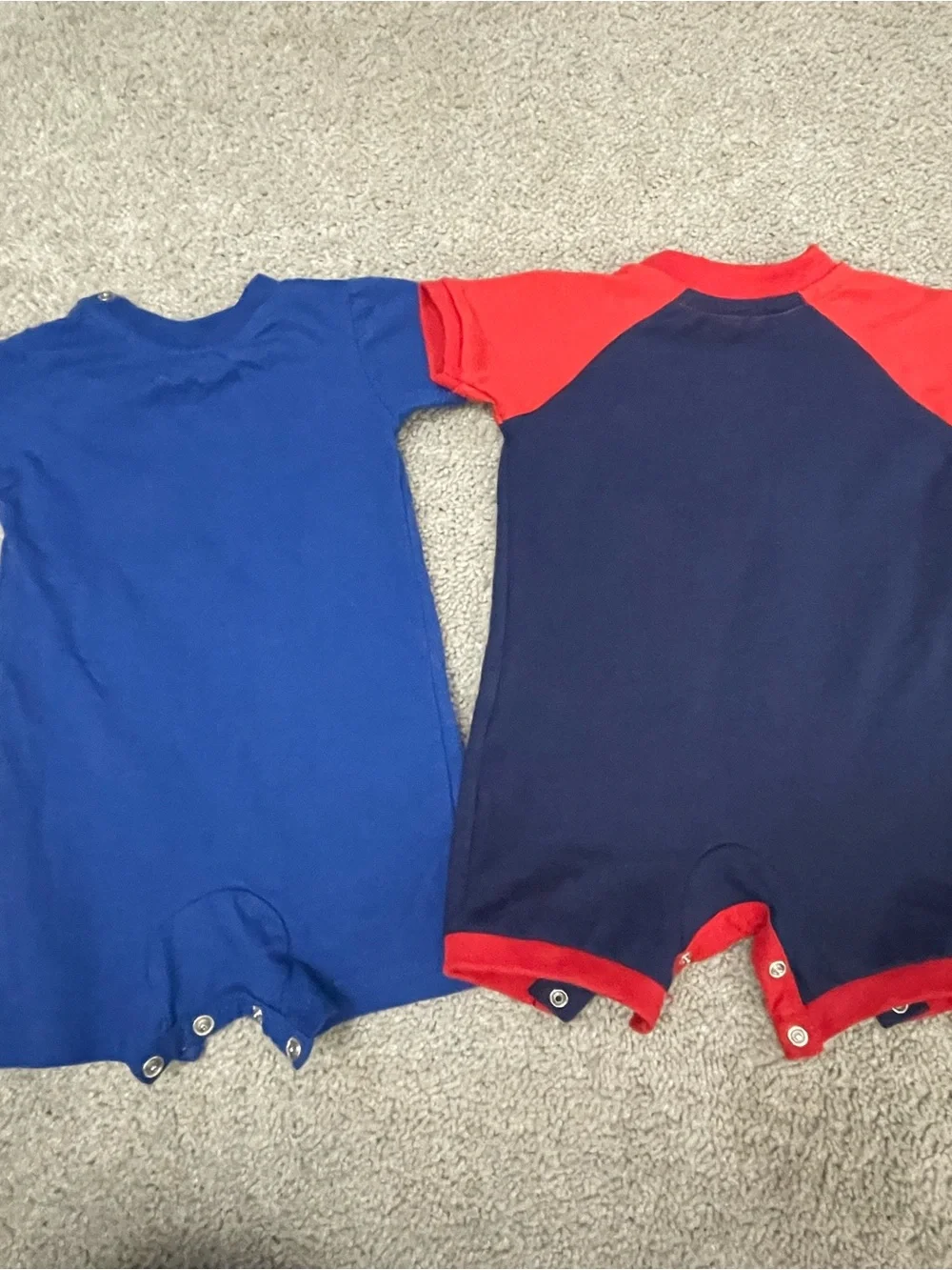 Champion Toddler Red and Blue Baseball Style One-Pieces (2-Pack)